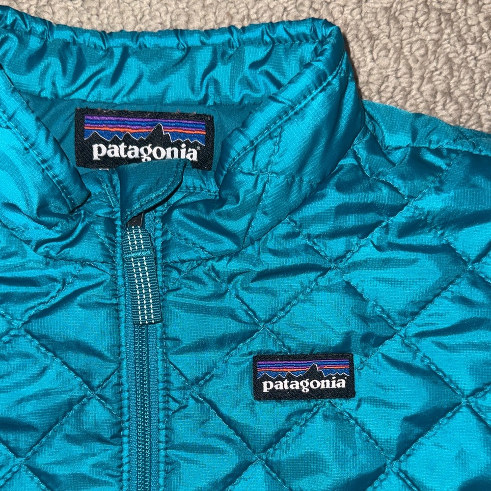 Patagonia Turquoise Quilted Nano puff Jacket - Picture 2 of 4